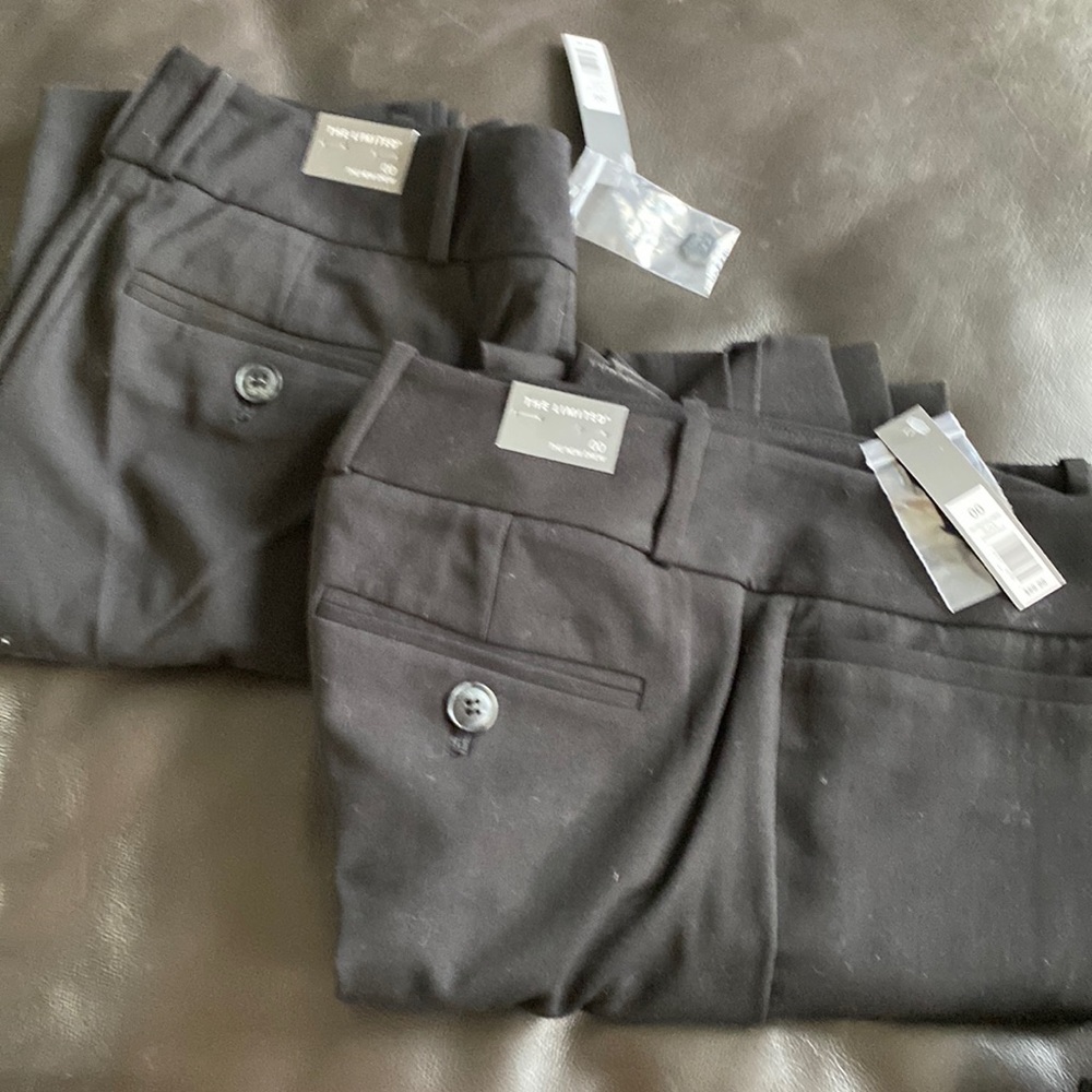 NWT 2pairs The Limited The New Drew size 00 black dress pants